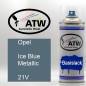 Preview: Opel, Ice Blue Metallic, 21V: 400ml Sprühdose, von ATW Autoteile West.